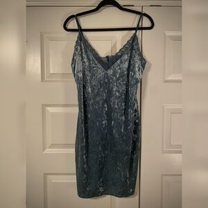 Forever 21 Crushed Velvet Slip Dress
